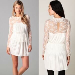 Free People Vintage Young Victorian White Lace Wedding Dress